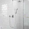 Pommeau De Douche, Flexible Et Barre De Douche|GoodHome Flexible de douche blanc PVC 1,75 m