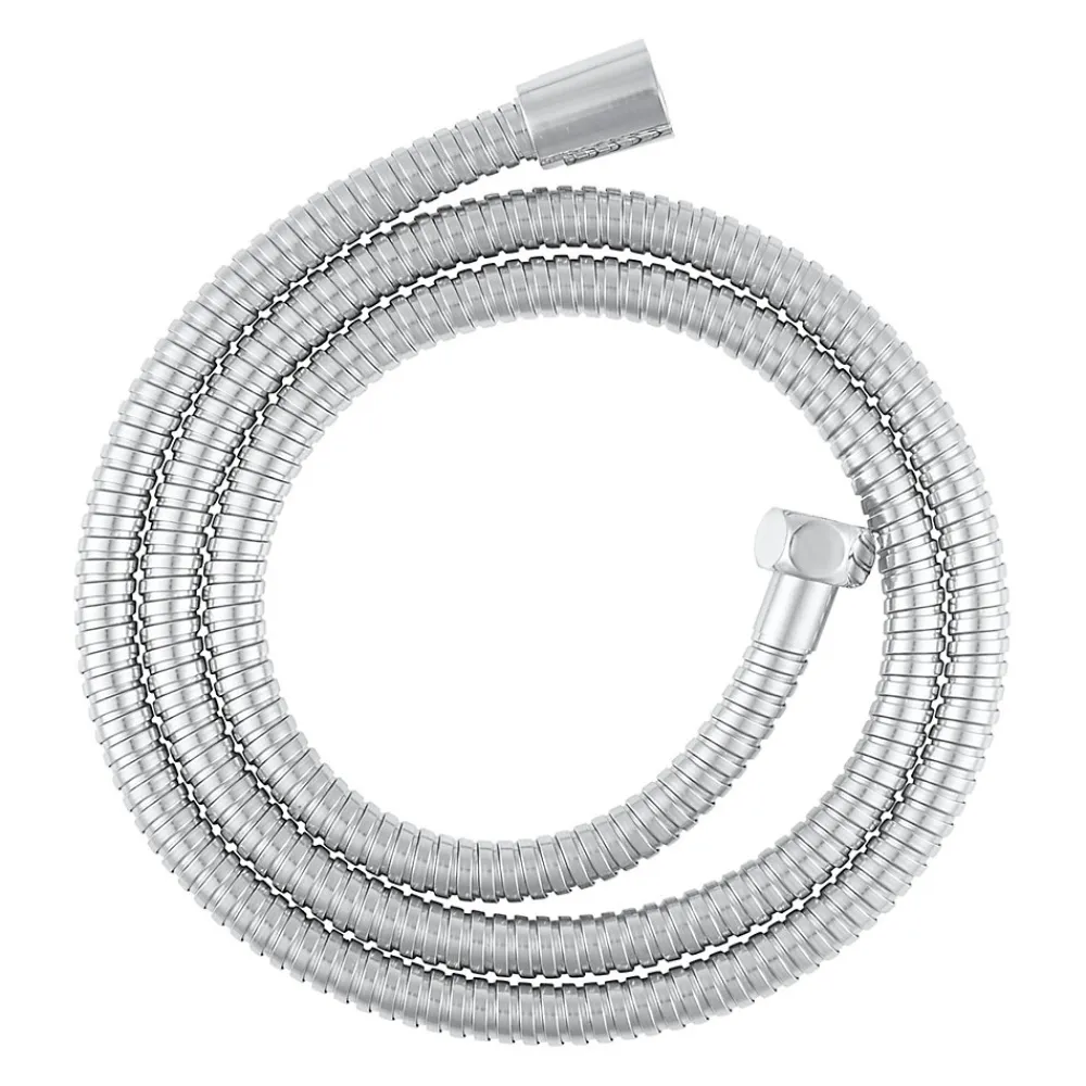 Flexible de douche en acier inoxydable coloris argent longueur 1,50 m