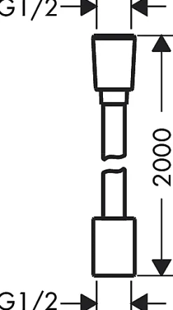 Pommeau De Douche, Flexible Et Barre De Douche|Hansgrohe Flexible de douche 2m anti-torsion chrome DesignFlex