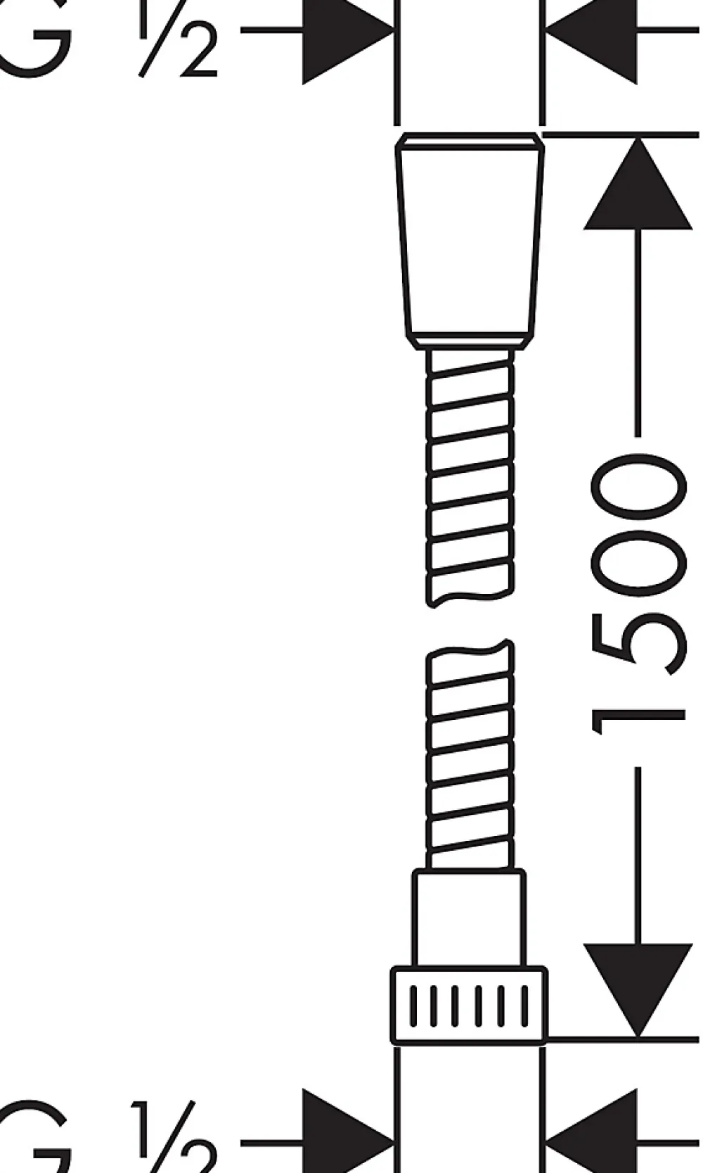 Pommeau De Douche, Flexible Et Barre De Douche|Hansgrohe Flexible de douche 1.5m chrome Metaflex