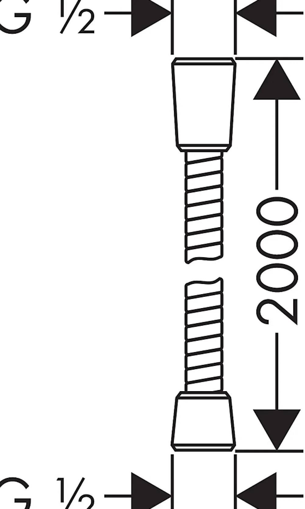 Pommeau De Douche, Flexible Et Barre De Douche|Hansgrohe Flexible de douche 2m chrome Sensoflex