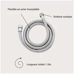 Mob-In Flexible en acier inoxydable AXON