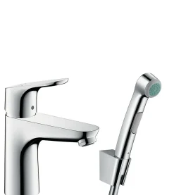 Bidet|Hansgrohe Focus Set bidette, bonde Push-Open, chromé (31927000)