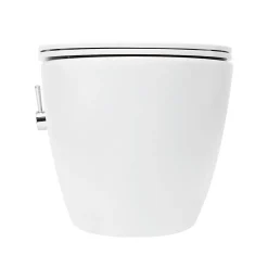 Wc Japonais|Swiss Aqua Technologies Fusion WC japonais suspendu sans bride, chasse d'eau Vortex + abattant SoftClose, blanc (SATFUS11BFC)