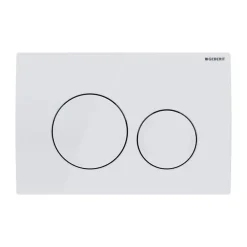 Geberit Delta20 plaque de déclenchement double touche, blanc alpin (115.127.11.1)
