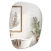 Tulup Grand Miroir Irrégulier 91 x 66 cm pour le maquillage