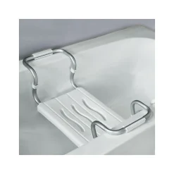 Siège De Douche|MSV Grand siège de baignoire extensible 5070cm Blanc Max 120kg
