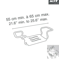 Siège De Douche|MSV Grand siège de baignoire extensible 5070cm Blanc Max 120kg