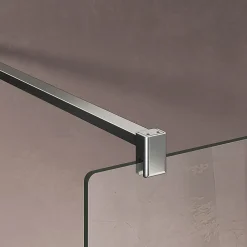 Paroi De Douche|Grand Verre Barre de maintien 90 cm recoupable pour porte et paroi de douche en alu chromé