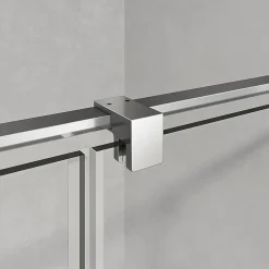 Cabine De Douche|Grand Verre Cabine de douche en verre et aluminium avec porte pivotante ouvrante vers la droite 100x70x195