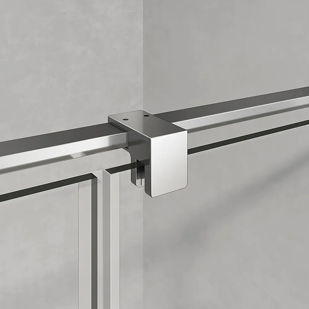 Cabine De Douche|Grand Verre Cabine de douche en verre et aluminium avec porte pivotante ouvrante vers la droite 100x70x195