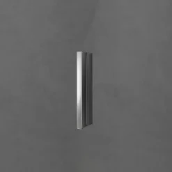 Grand Verre Cabine de douche style industriel avec porte coulissante 140 cm et paroi latérale 90 cm accessoires chromés