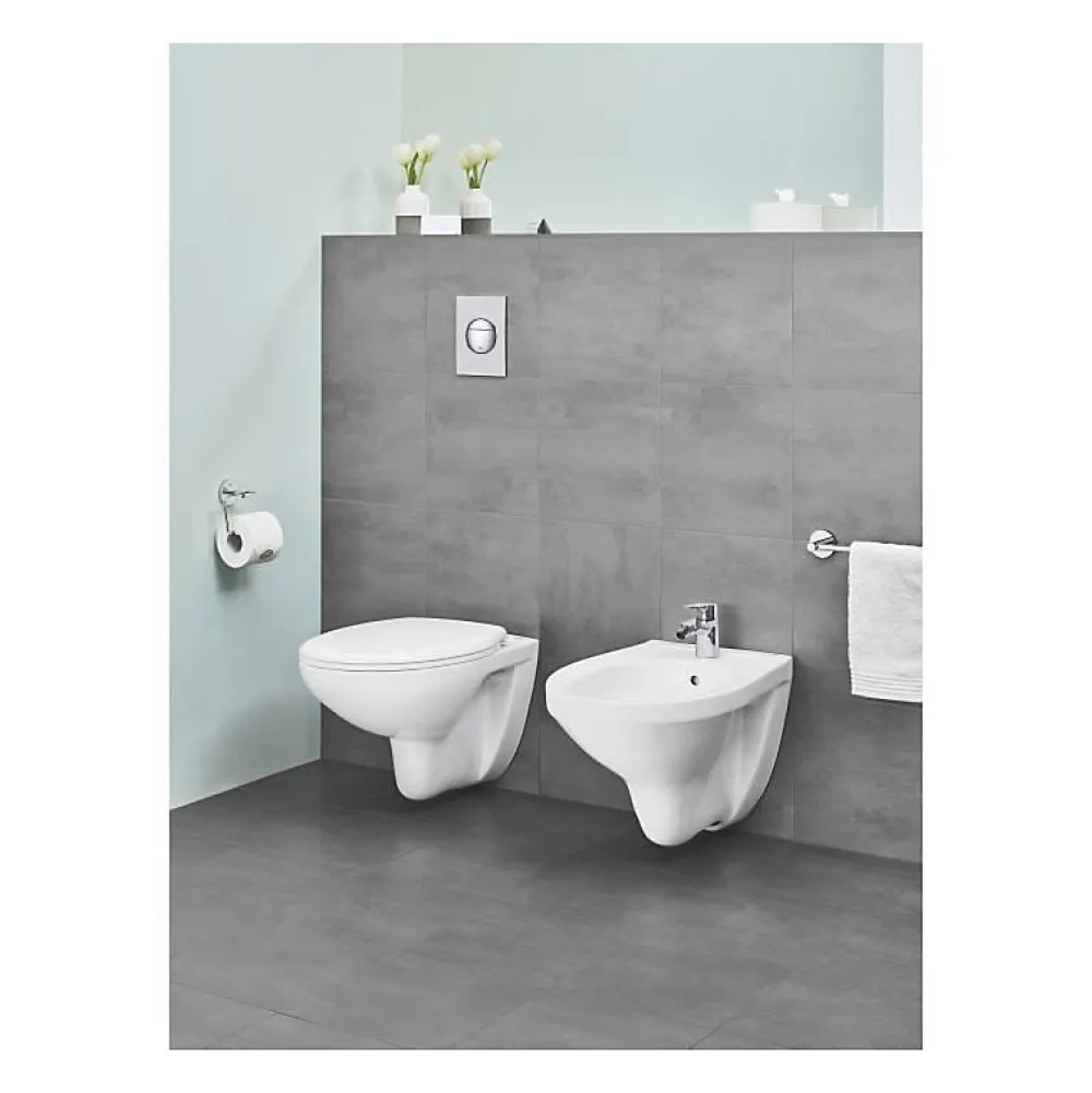 Wc Suspendu|Grohe - Cuvette WC suspendue Bau Ceramic - Porcelaine vitrifiée - Rimless - Chasse 3 6 litres