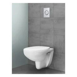 Wc Suspendu|Grohe - Cuvette WC suspendue Bau Ceramic - Porcelaine vitrifiée - Rimless - Chasse 3 6 litres