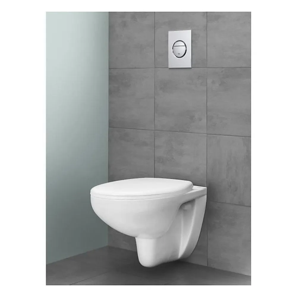 Wc Suspendu|Grohe - Cuvette WC suspendue Bau Ceramic - Porcelaine vitrifiée - Rimless - Chasse 3 6 litres