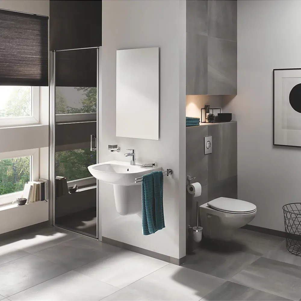 Wc Suspendu|Grohe - Cuvette WC suspendue Bau Ceramic - Porcelaine vitrifiée - Rimless - Chasse 3 6 litres