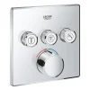Robinet De Douche|Grohe - Mitigeur encastré 3 sorties SmartControl - Façade carrée