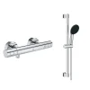 Colonne De Douche Thermostatique|Grohe - Mitigeur thermostatique douche Grohtherm 800 + barre de douche + porte savon + douchette Tempesta