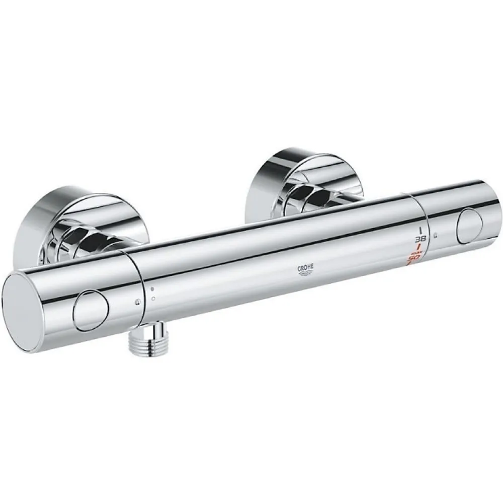 Colonne De Douche Thermostatique|Grohe - Mitigeur thermostatique douche Grohtherm 800 + barre de douche + porte savon + douchette Tempesta