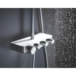 Grohe Colonne de douche avec mitigeur thermostatique Blanc Euphoria SmartControl System 310 Cube Duo 26508LS0