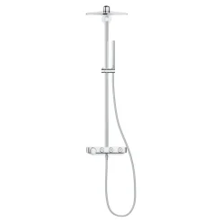 Grohe Colonne de douche avec mitigeur thermostatique Blanc Euphoria SmartControl System 310 Cube Duo 26508LS0