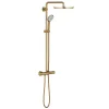 Colonne De Douche Thermostatique|Grohe Colonne de douche thermostatique Euphoria System 310 Cool Sunrise brossé 26075GN0