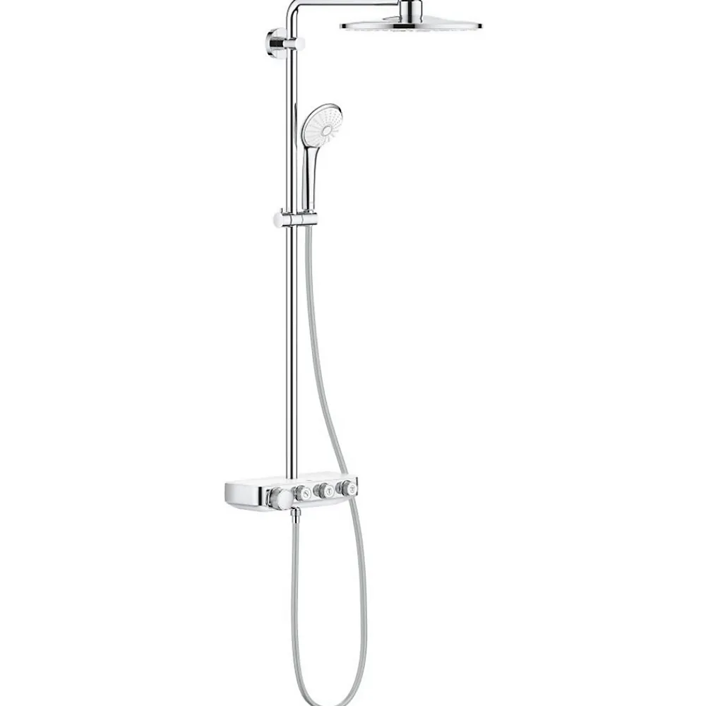 Grohe Colonne de douche XXL thermostatique Euphoria SmartControl System 310 Blanc/chromé 26507LS0