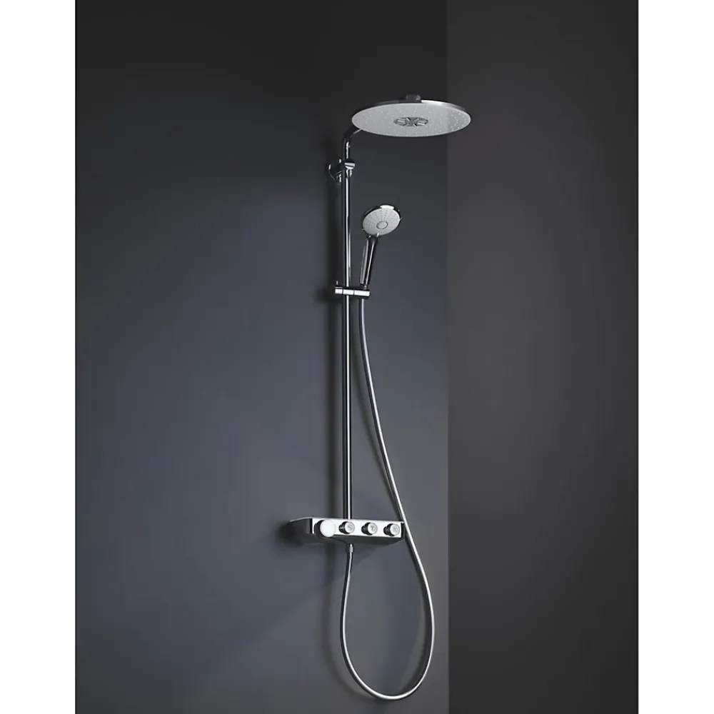 Grohe Colonne de douche XXL thermostatique Euphoria SmartControl System 310 Blanc/chromé 26507LS0
