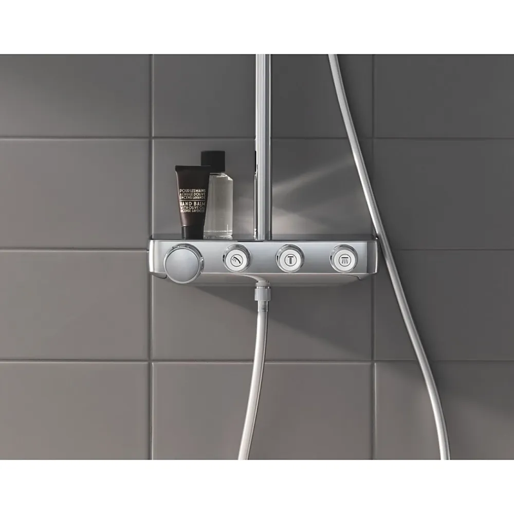 Grohe Colonne de douche XXL thermostatique Euphoria SmartControl System 310 Cube Duo chromé 26508000