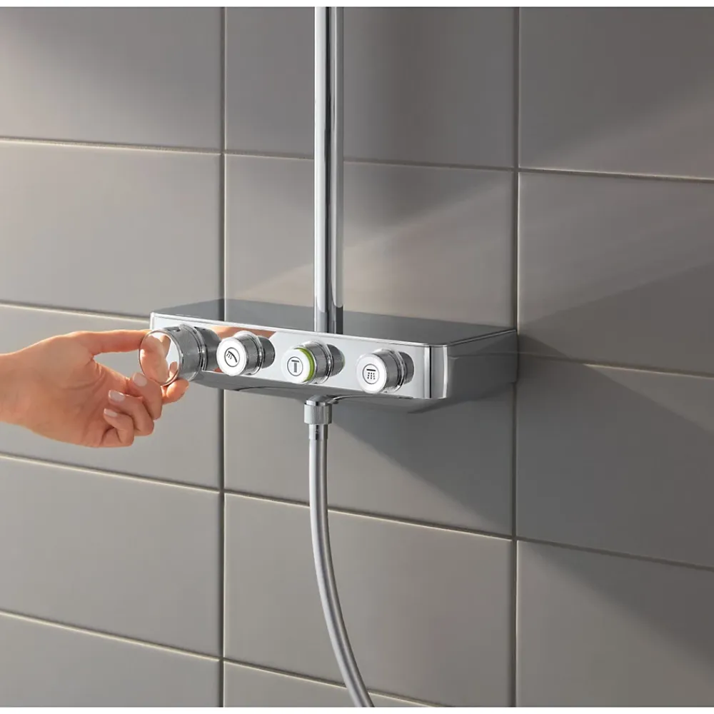 Grohe Colonne de douche XXL thermostatique Euphoria SmartControl System 310 Cube Duo chromé 26508000