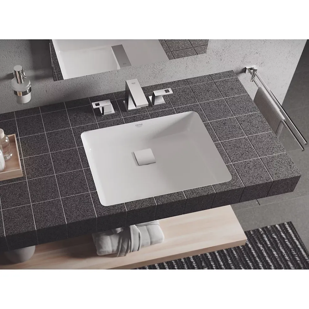 Vasque À Encastrer|Grohe Cube Ceramic vasque à encastrer par dessous 50 cm, blanc (G3948000H)