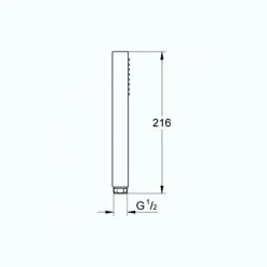 Pommeau De Douche, Flexible Et Barre De Douche|Grohe Douchette 1 jet Vitalio Joy Cube Stick chromé avec flexible 200
