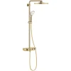 Colonne De Douche Thermostatique|Grohe Euphoria Smartcontrol System 310 Duo, Colonne de douche avec mitigeur thermostatique, Cool Sunrise (26507GL0)