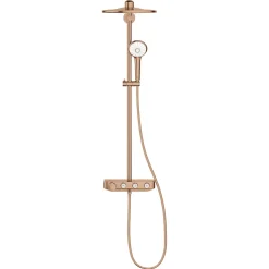 Colonne De Douche Thermostatique|Grohe Euphoria Smartcontrol System 310 Duo, Colonne de douche avec mitigeur thermostatique, Warm Sunset brossé (26507DL0)