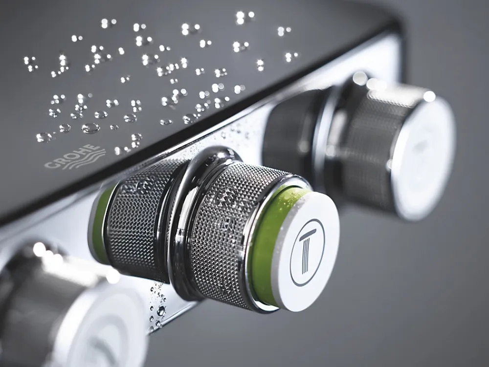 Colonne De Douche Hydromassante|Grohe Euphoria SmartControl System 310 Cube Duo Colonne de douche thermostatique (G-26508000)
