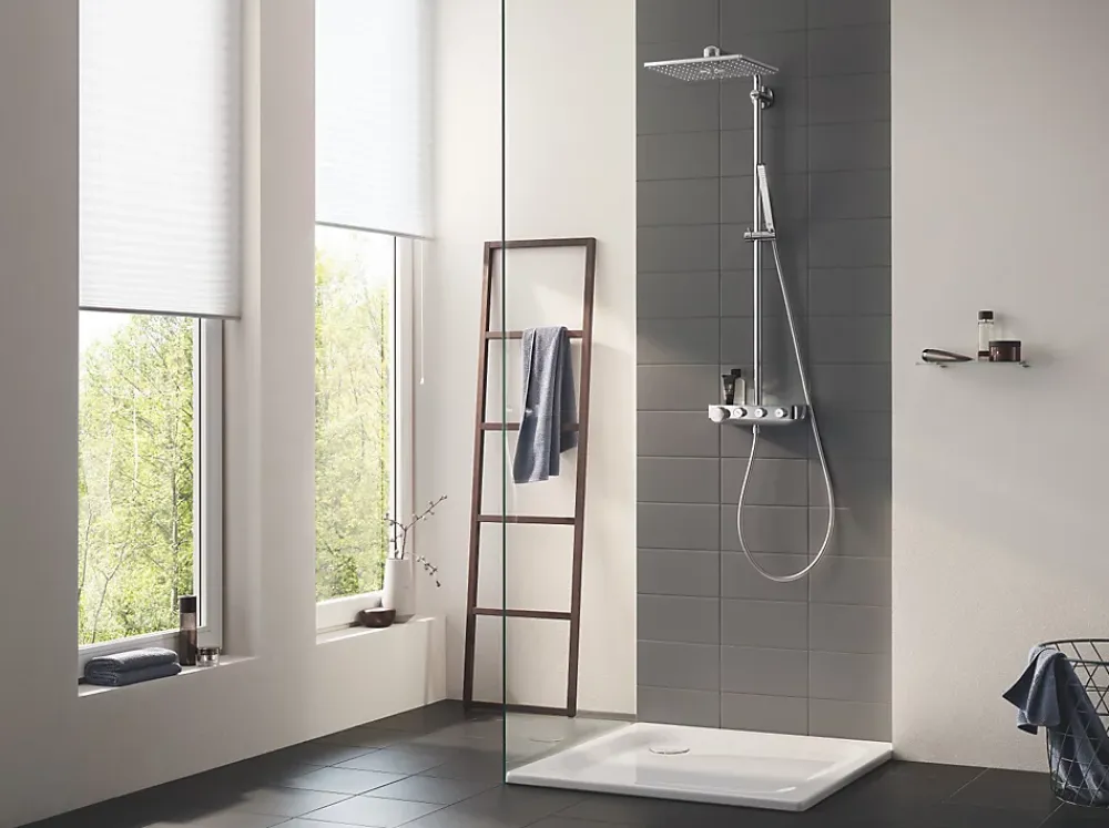 Colonne De Douche Hydromassante|Grohe Euphoria SmartControl System 310 Cube Duo Colonne de douche thermostatique (G-26508000)
