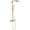 Grohe Euphoria Smartcontrol System 310 Duo, Colonne de douche avec mitigeur thermostatique, Cool Sunrise brossé (26507GN0)