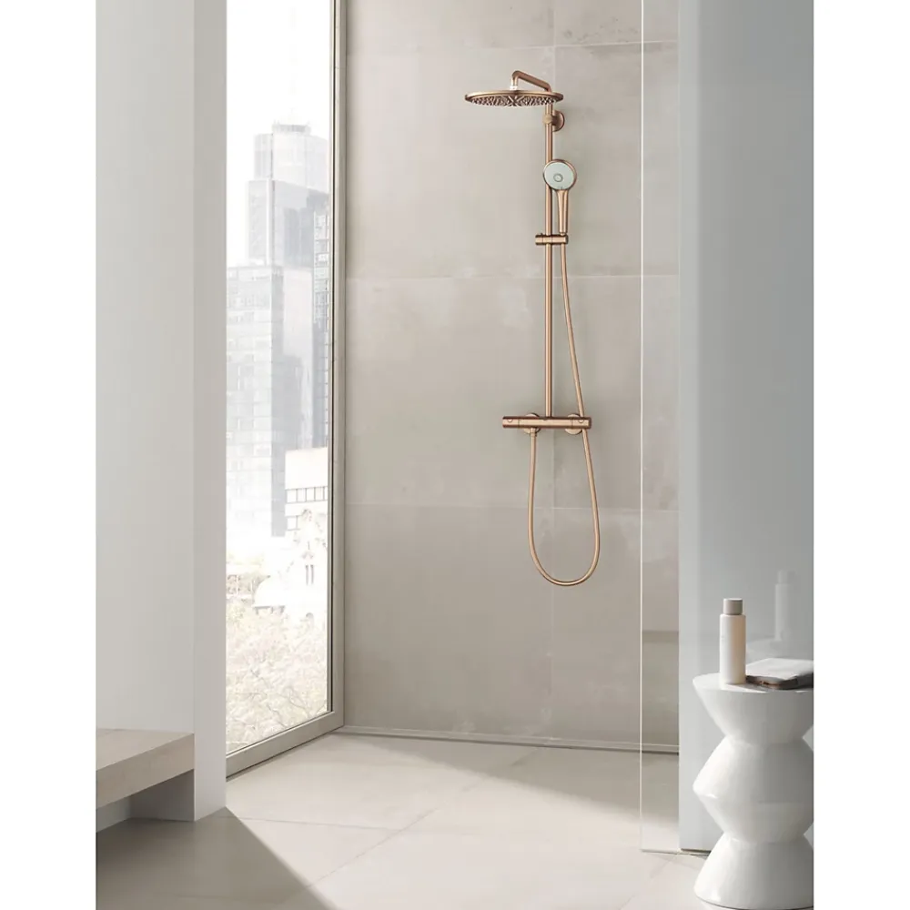 Colonne De Douche Hydromassante|Grohe Euphoria System 310 Système de douche thermostatique pour montage mural (26075DL0)