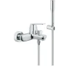 Robinet De Baignoire|Grohe Eurosmart Cosmopolitan Mitigeur monocommande 1/2" bain/douche avec Douchette à main 1 jet, Chrome (32832000)