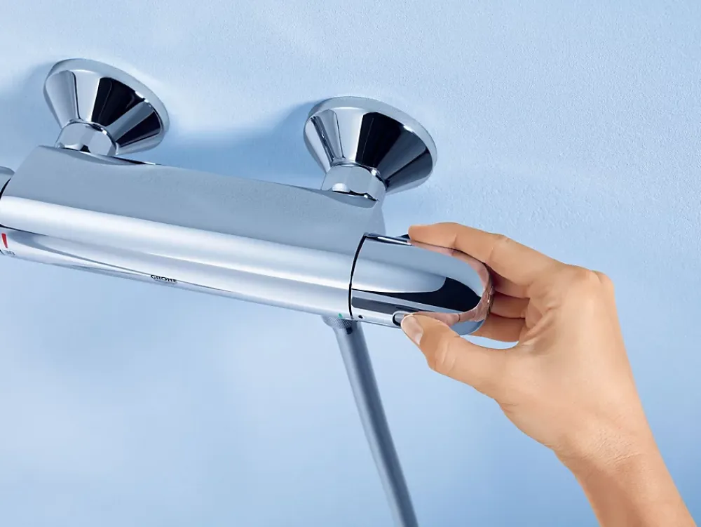 Robinet De Douche|Grohe Grohtherm 1000 - mitigeur thermostatique, chrome (34550000)