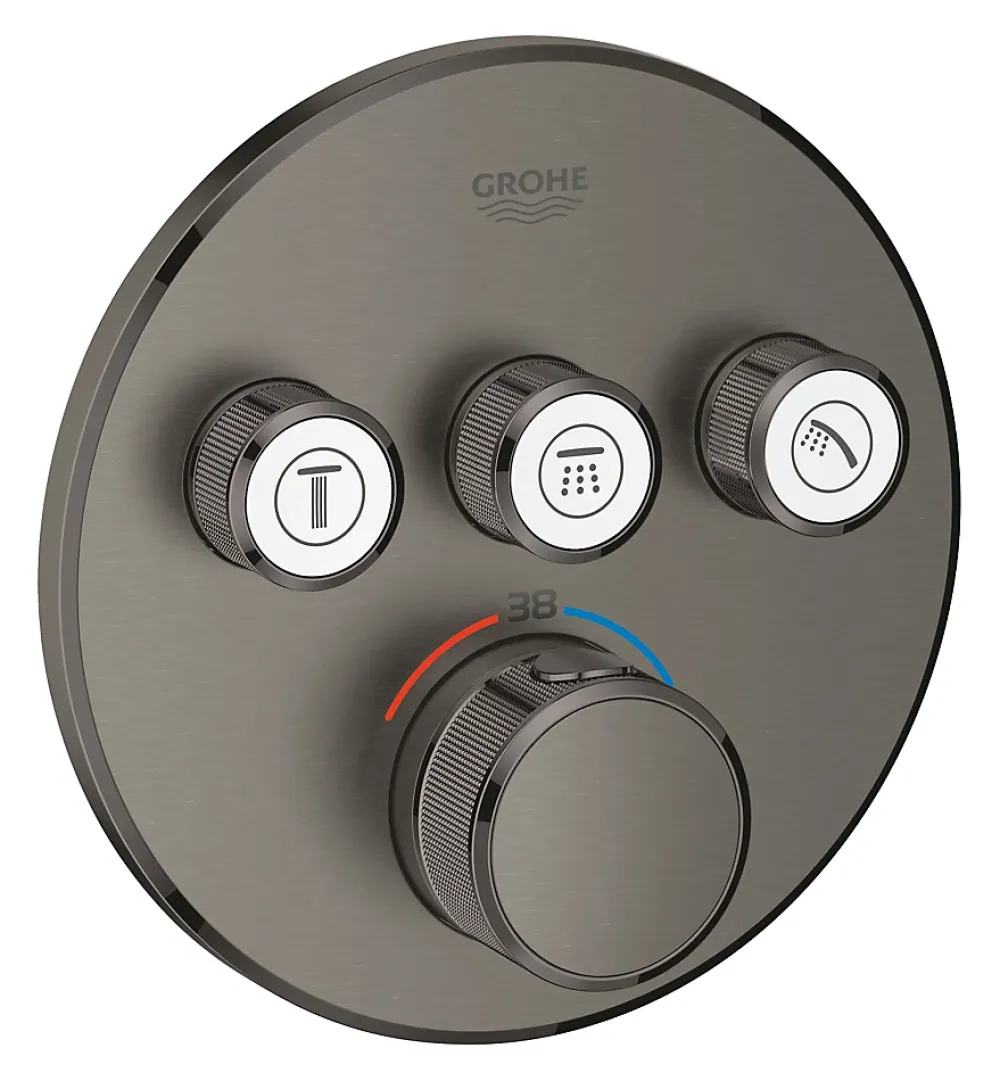 Grohe Grohtherm SmartControl Set de finition thermostatique encastrée 3 sorties (29121AL0)