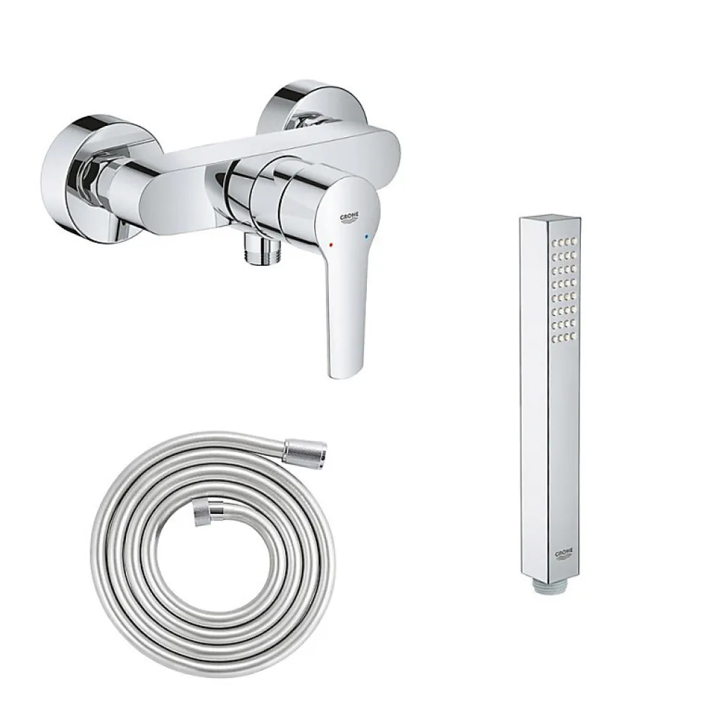 Colonne De Douche Mécanique|Grohe Mitigeur de douche Start 2021 monocommande avec douchette 1jet Vitalio Joy Cube et flexible 200cm