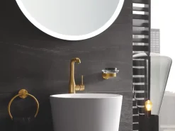 Robinet Lavabo Et Vasque|Grohe Mitigeur lavabo Essence Taille L Cool Sunrise brossé