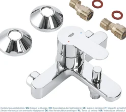 Robinet De Baignoire|Grohe Mitigeur monocommande 1/2'' bain/douche, Chrome (MitigeurBD1)