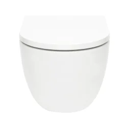 Wc Suspendu|Grohe Pack WC Bâti-support Rapid SL + WC SAT Tornado sans bride + Abattant SoftClose + Plaque chrome (RSLTORNADO1)