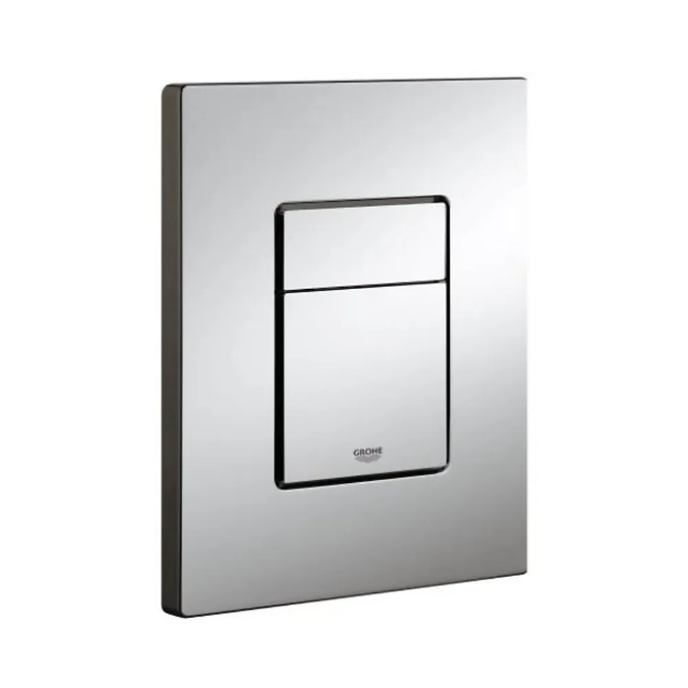 Wc Suspendu|Grohe Pack WC Bâti-support Rapid SL + WC SAT Tornado sans bride + Abattant SoftClose + Plaque chrome (RSLTORNADO1)