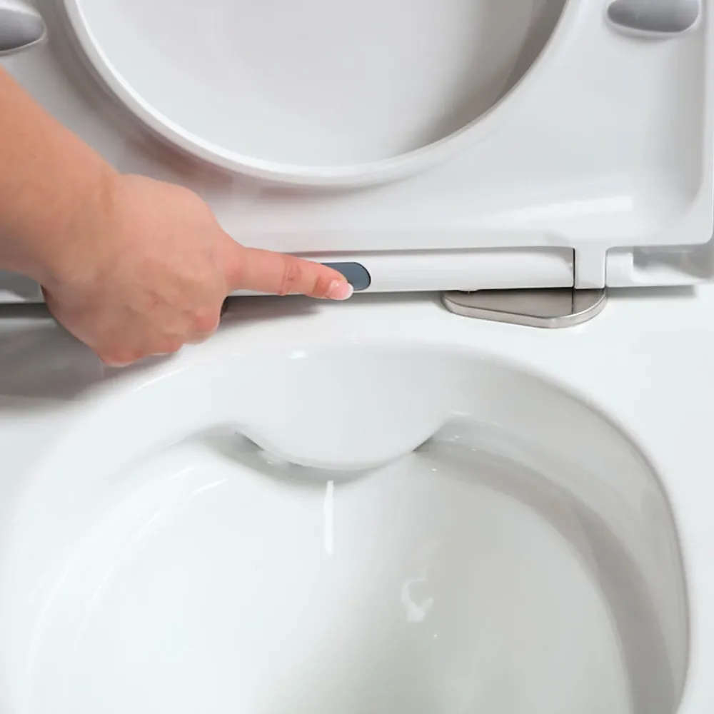 Wc Suspendu|Grohe Pack WC Rapid SL + Cuvette sans bride SAT, fixations invisibles + Plaque Noir mat (RapidSL082-SATrimless-KF0)