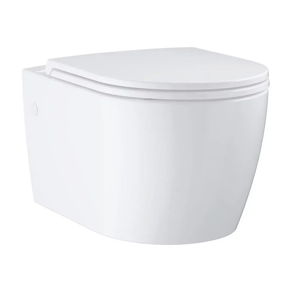 Grohe Pack WC suspendu Start Round caréné sans bride, abattant frein de chute déclipsable