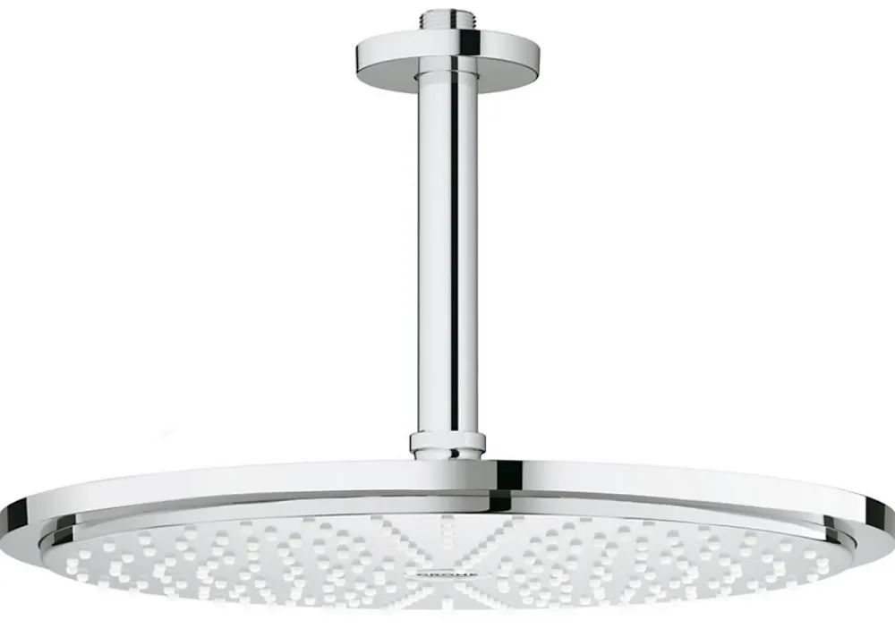 Colonne De Douche Sans Robinetterie|Grohe Rainshower Cosmopolitan 310 Ensemble douche de tête et bras plafonnier 142 mm, 1 jet, chromé (26067000)