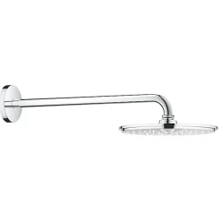 Colonne De Douche Sans Robinetterie|Grohe Rainshower Cosmopolitan 210 Ensemble douche de tête et bras 422 mm, 1 jet, Chromé (26171000)